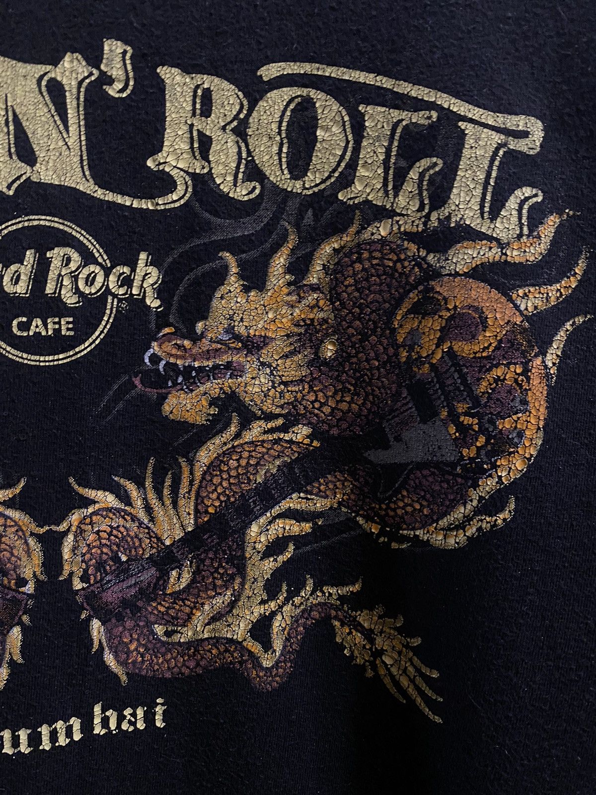 Hard Rock Cafe × Japanese Brand × Vintage Rare Vintage T-Shirt Hard Rock Cafe Dragons Mumbai. Size US L / EU 52-54 / 3 - 3 Thumbnail