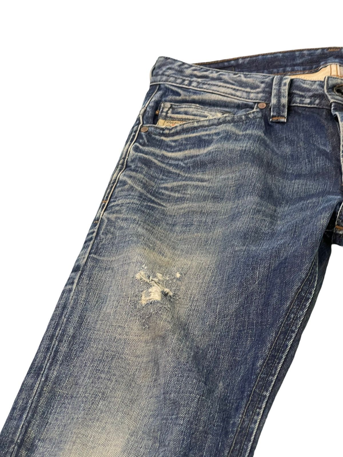 Diesel Slim Jeans Diesel Industries Distress Faded 5🟦7 Size US 31 - 8 Thumbnail