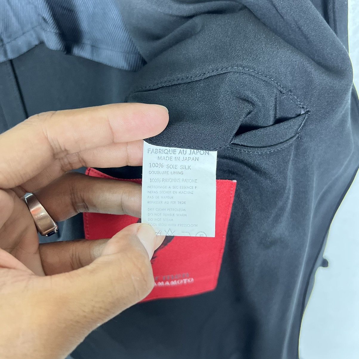 Yohji Yamamoto 💥 YS FOR MEN YOHJI YAMAMOTO SILK MANDARIN JACKET Size US L / EU 52-54 / 3 - 22 Thumbnail