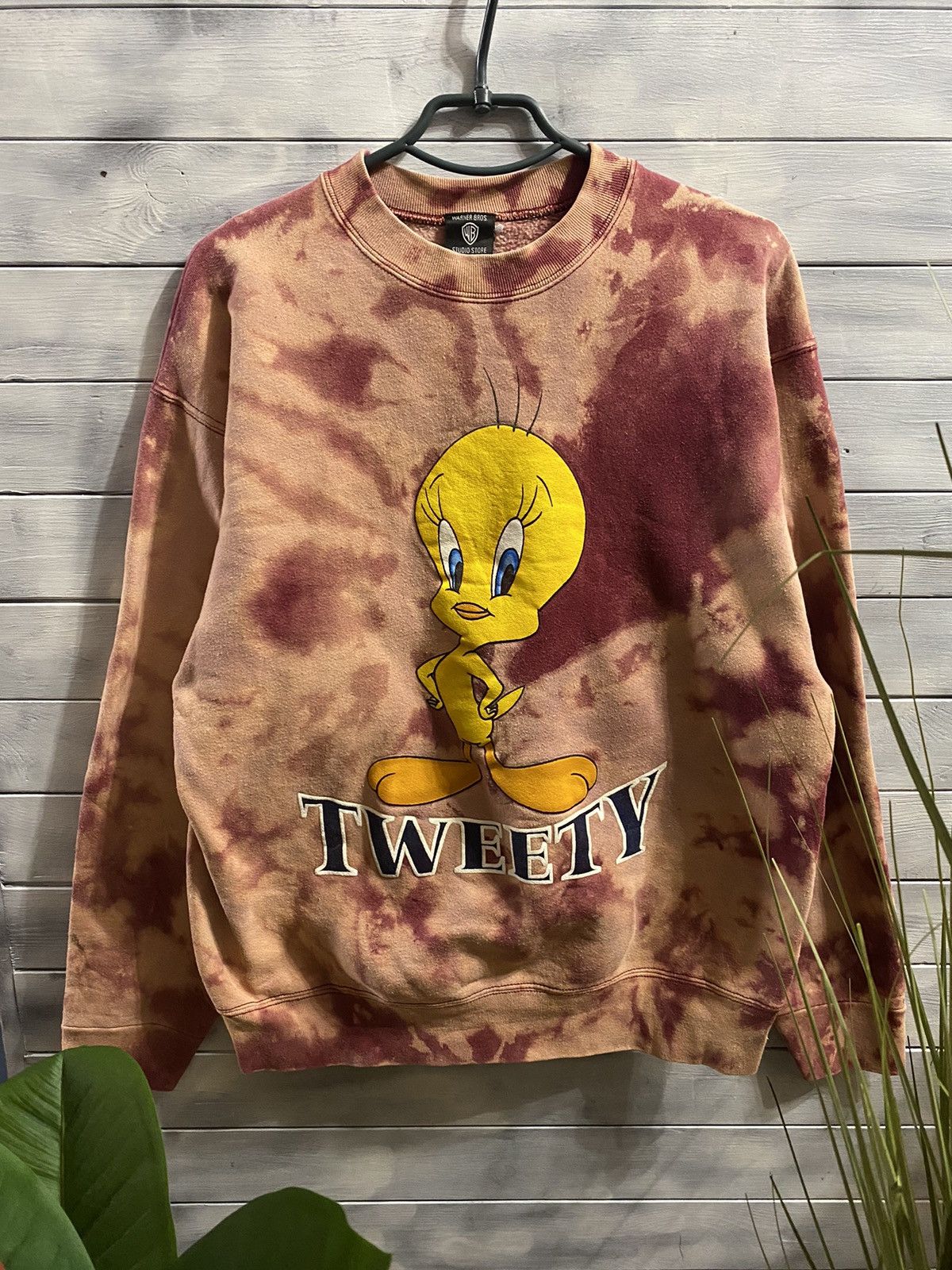 Vintage Rare Vintage Sweatshirt 1997’s TWEETY WARNER BROS. Tie-Dye. Size US L / EU 52-54 / 3 - 1 Thumbnail