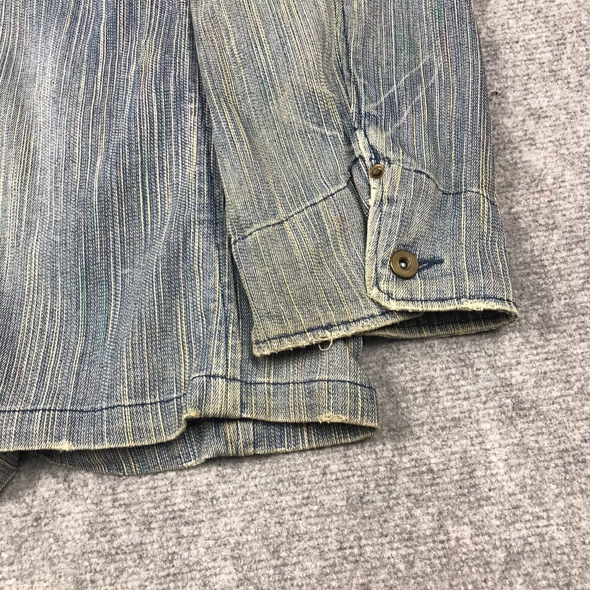 Blue Blue Japan × Japanese Brand DENIM JAPANESE BUTTON UP JACKET Size US L / EU 52-54 / 3 - 11 Thumbnail