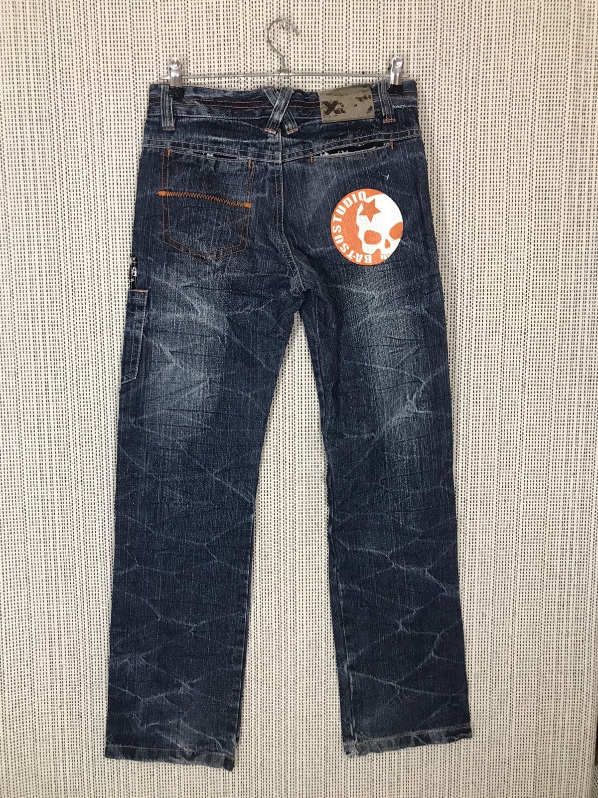 Japanese Brand × Other × Seditionaries 🔥FLARED🔥JAPANASE BRAND BA-TSU STUDIO SKULLS DENIM ‼️ Size US 30 / EU 46 - 2 Thumbnail