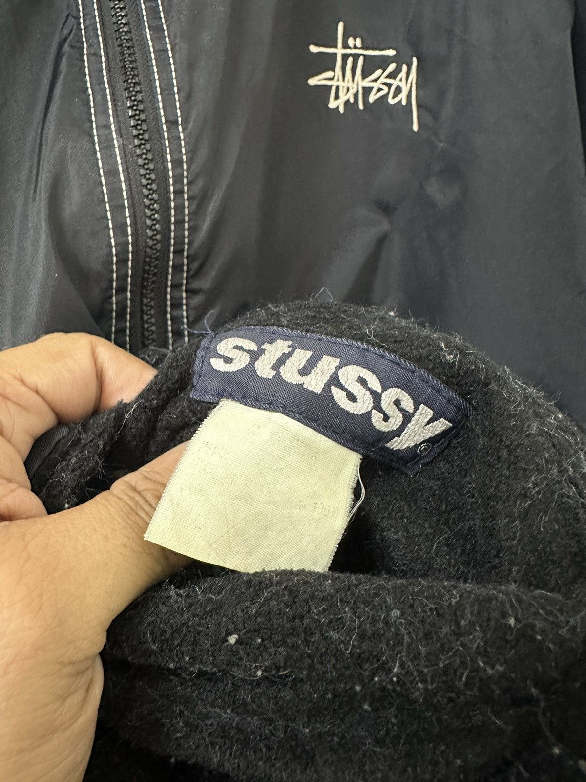 Stussy Stussy Windbreaker Jacket Big Logo Design Embroidered logo Size US L / EU 52-54 / 3 - 4 Thumbnail