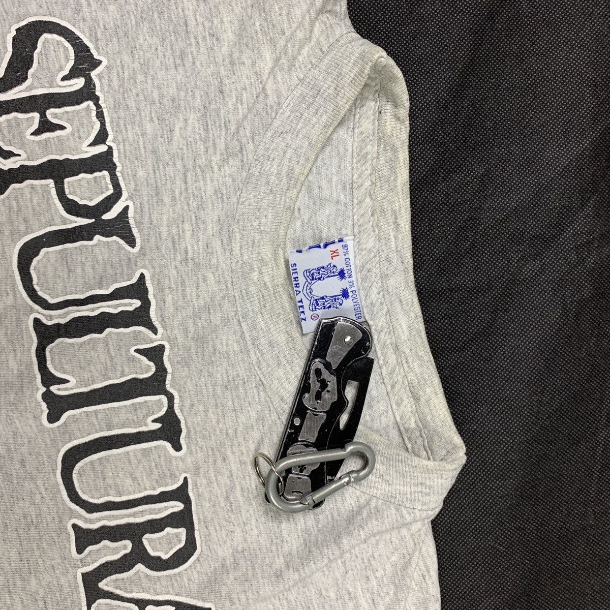 Band Tees × Vintage Rare vintage 1993 Sepultura Chaos AD Tour shirt blue grape Size US XL / EU 56 / 4 - 4 Thumbnail