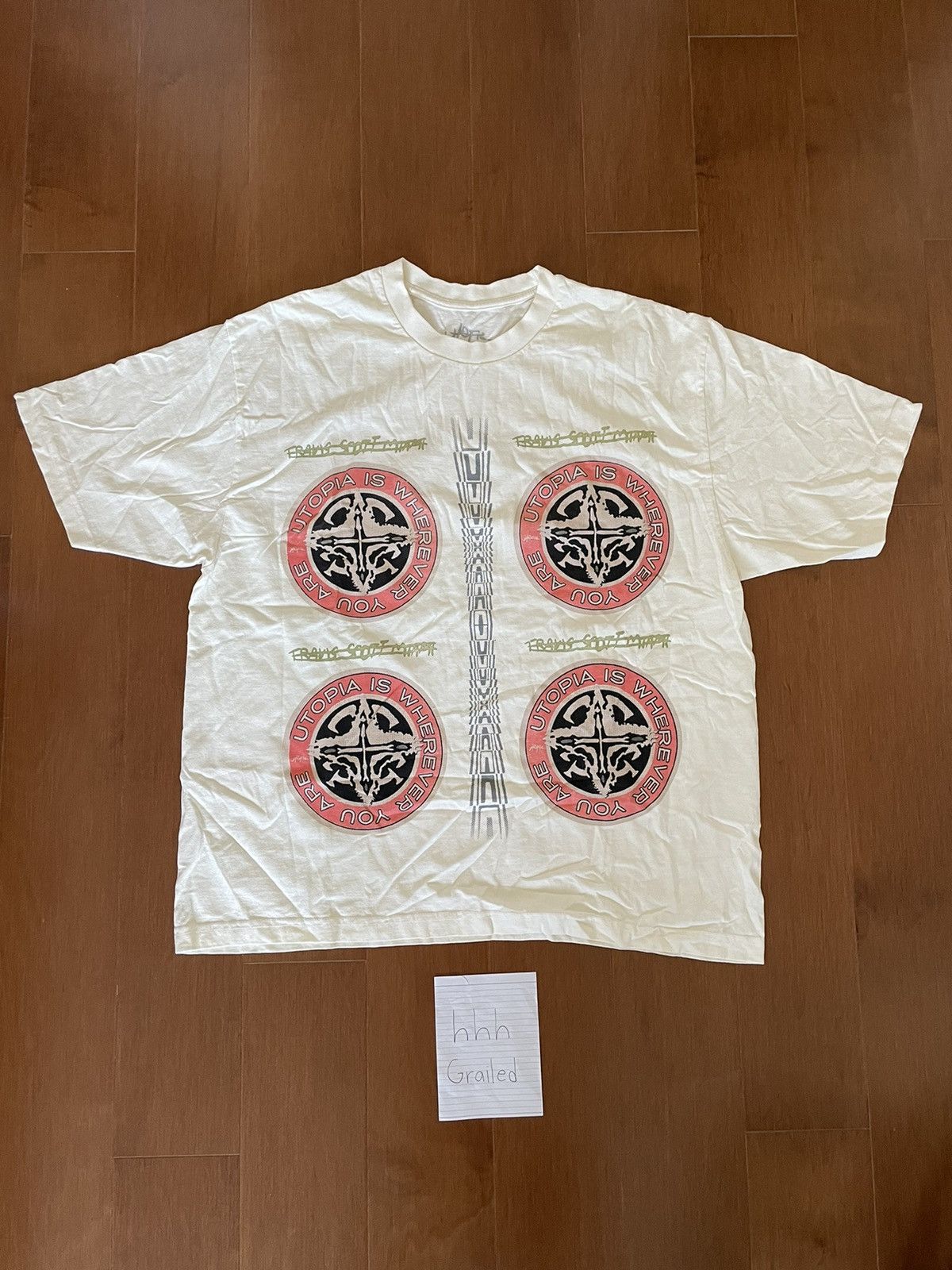 Travis Scott EXCLUSIVE UTOPIA ROLLING LOUD TEE TRAVIS SCOTT Size US XL / EU 56 / 4 - 2 Thumbnail