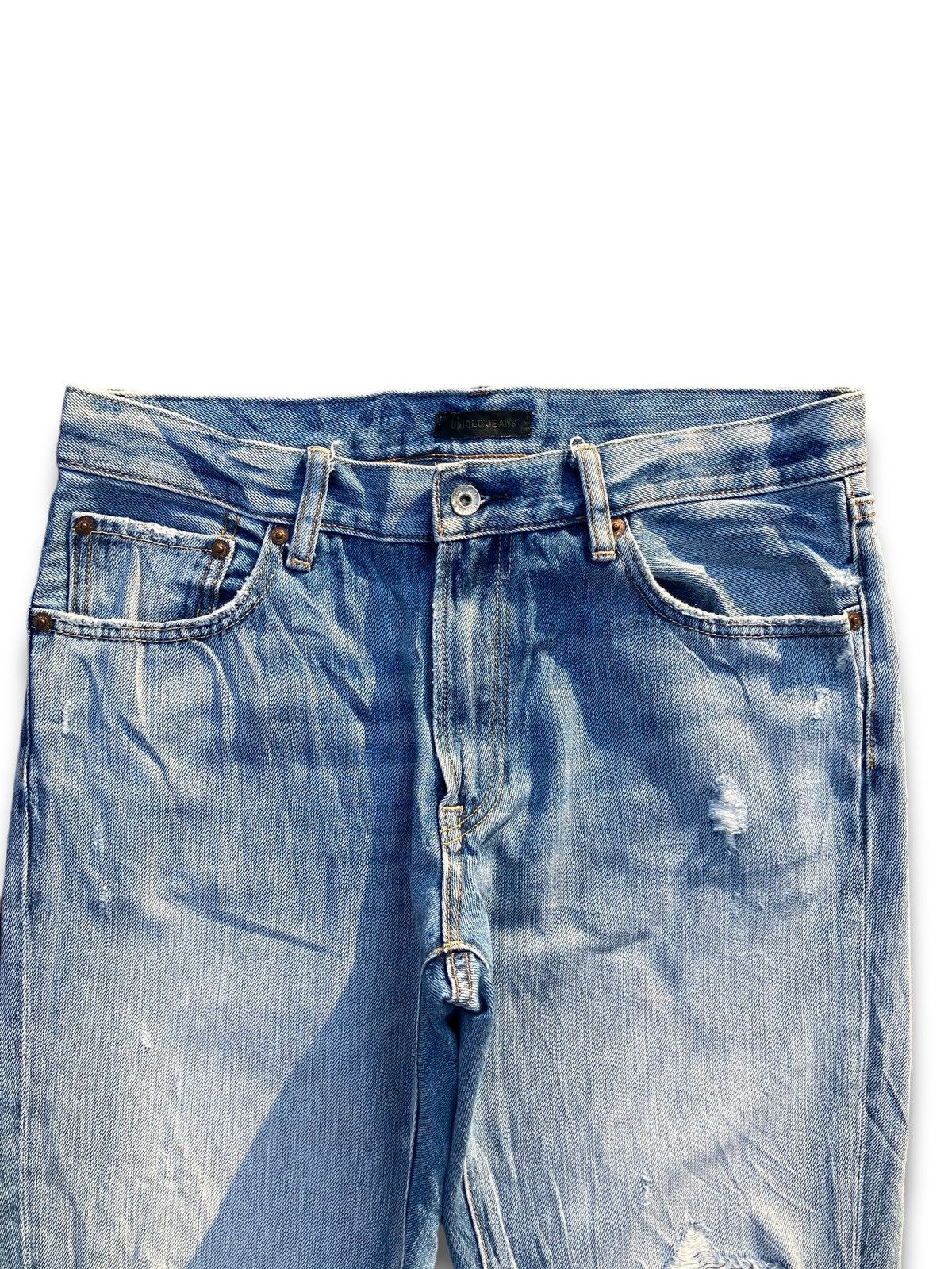 Uniqlo Vintage Y2K Jun Takahashi Straight Cut Jeans Size US 32 / EU 48 - 6 Thumbnail