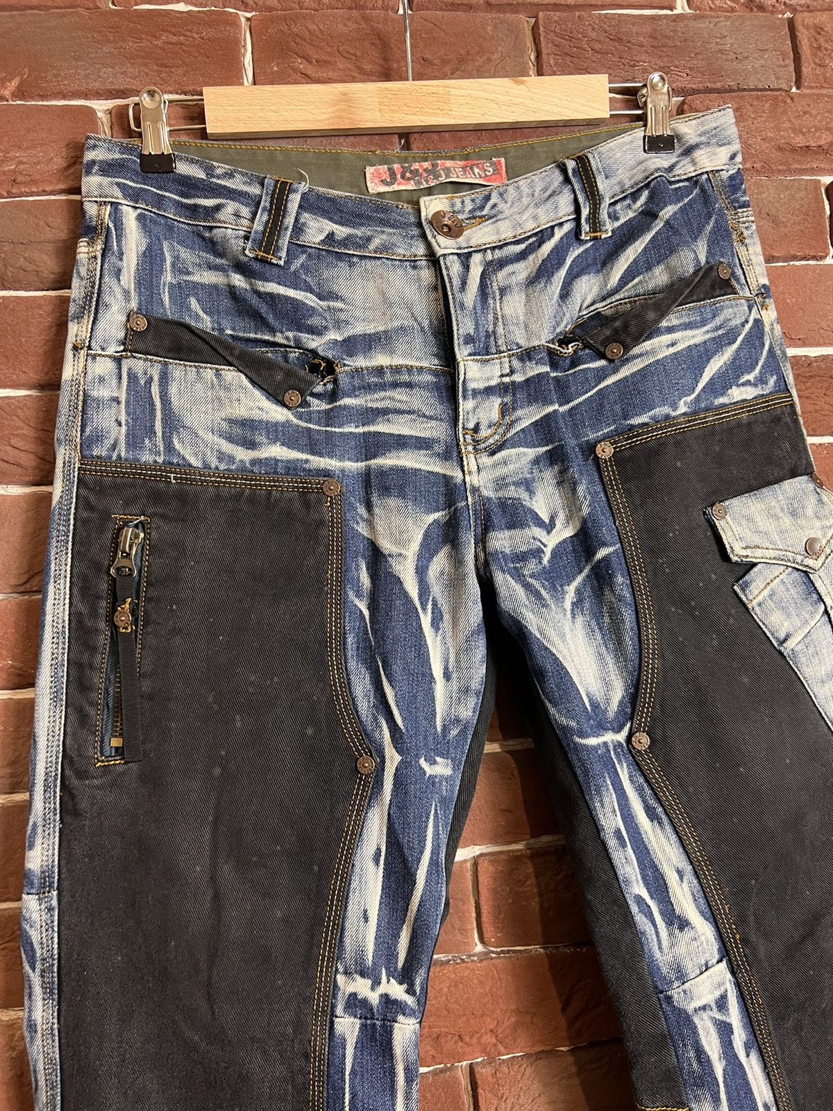 Japanese Brand Vintage Y2k Rare J&J Double Knee Pants Jeans Rare Drip Y2M Size US 34 / EU 50 - 3 Thumbnail