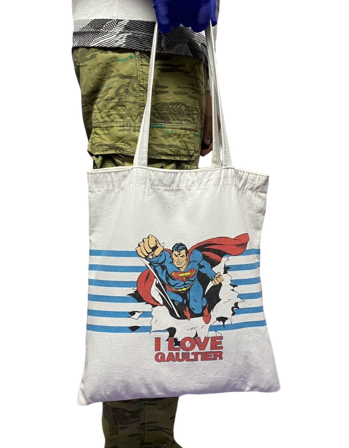 Jean Paul Gaultier Jean Paul Gaultier X Dc Comic “I LOVE GAULTIER” Tote Bag Size ONE SIZE - 3 Thumbnail