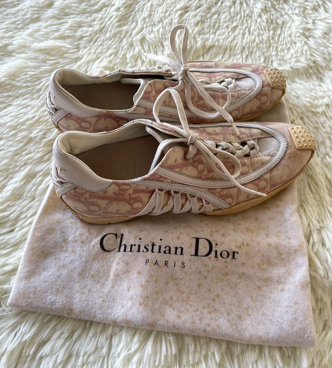 Christian Dior Monsieur Christian Dior Pink Monogram Low Top Sneaker Shoes Size US 6.5 / IT 36.5 - 4 Thumbnail