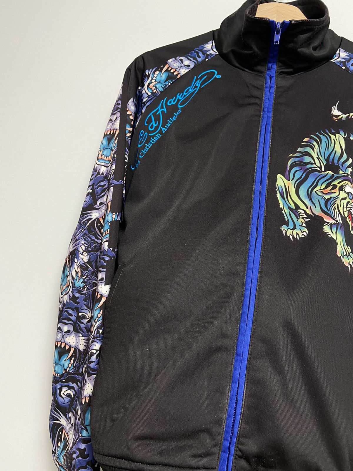 Ed Hardy Vintage Ed Hardy Track Top Jacket Black Logo Size US S / EU 44-46 / 1 - 13 Thumbnail