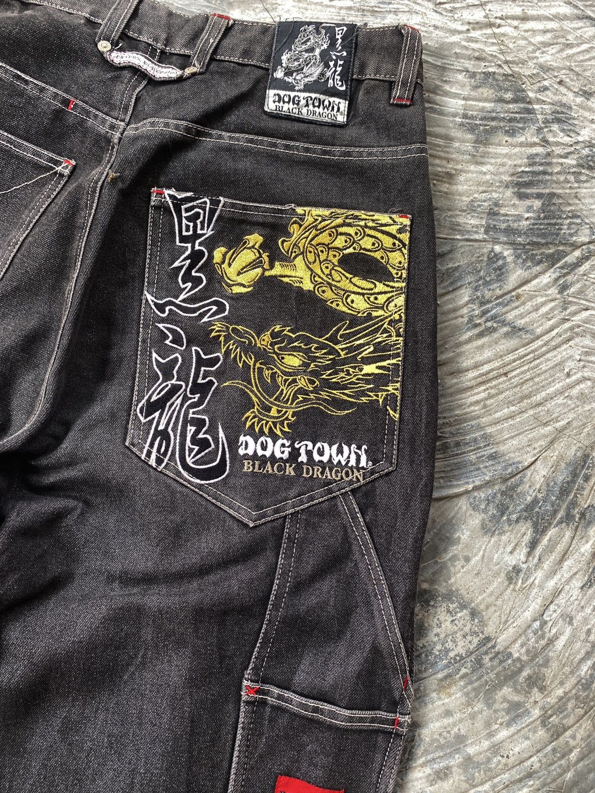 Dogtown 🔥SALE🔥 Vintage 90s Dogtown Black Dragon Baggy carpenter Size US 30 / EU 46 - 19 Thumbnail