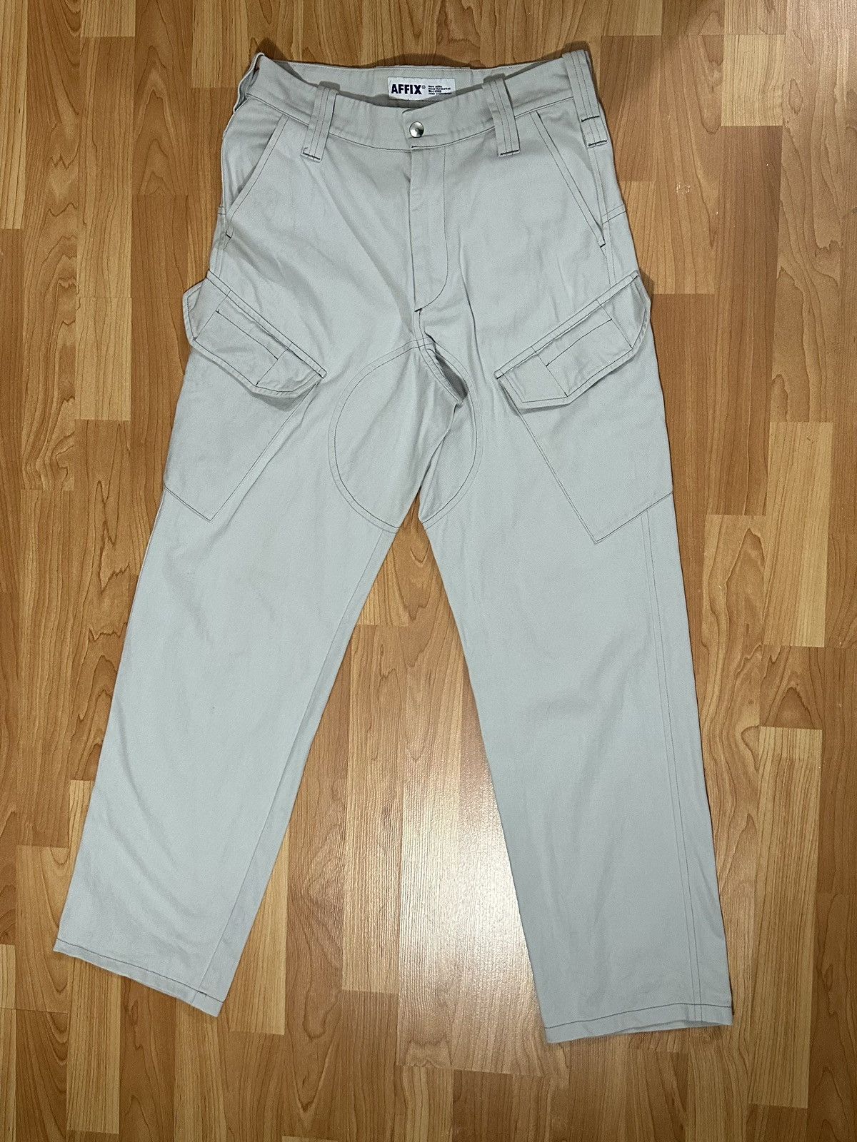 image of Affix Works New Utility Cargo Pants in White, Men's (Size 30)