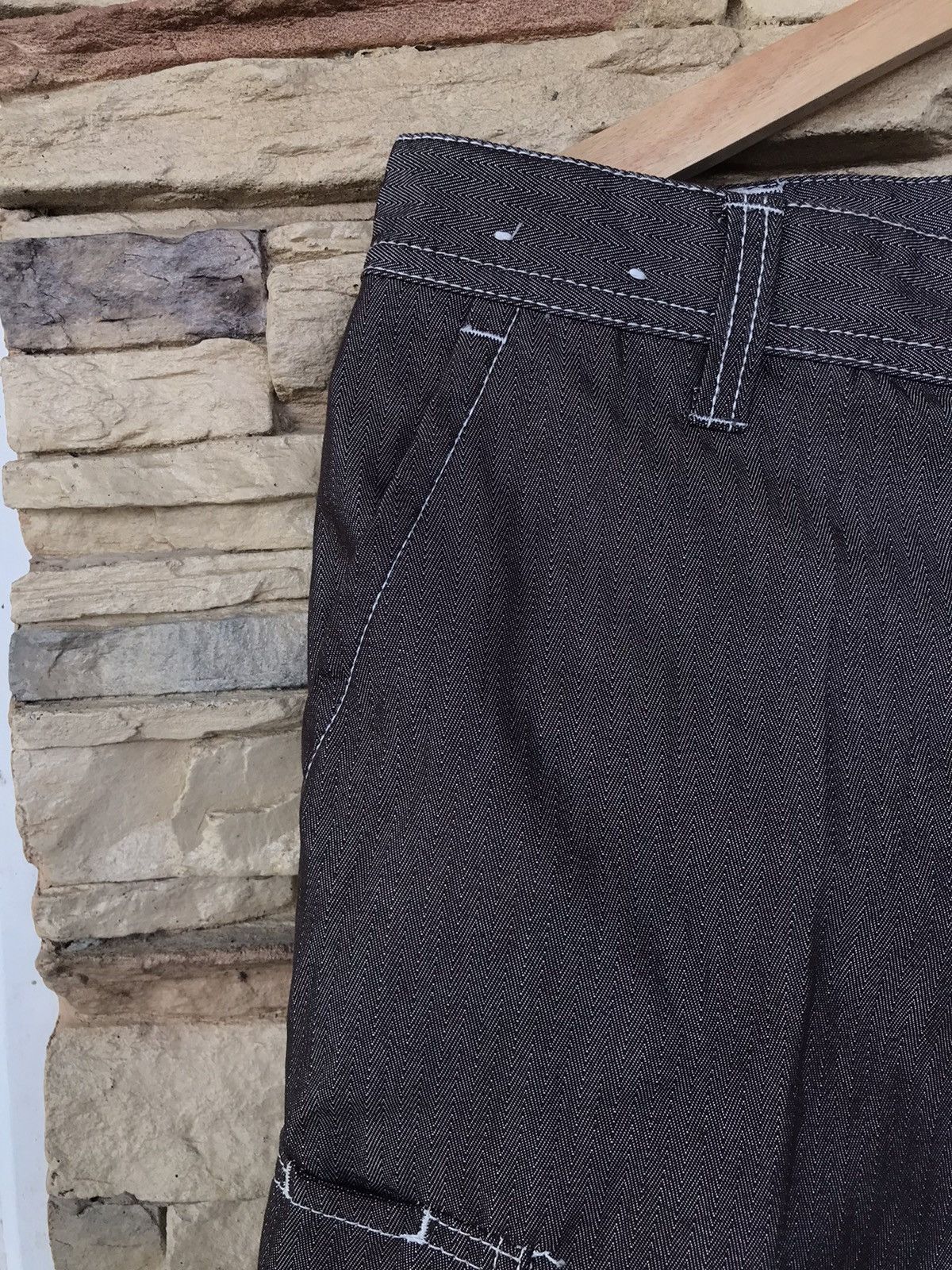 Vintage Vintage Herringbone Cargo Pants Size US 33 - 4 Thumbnail