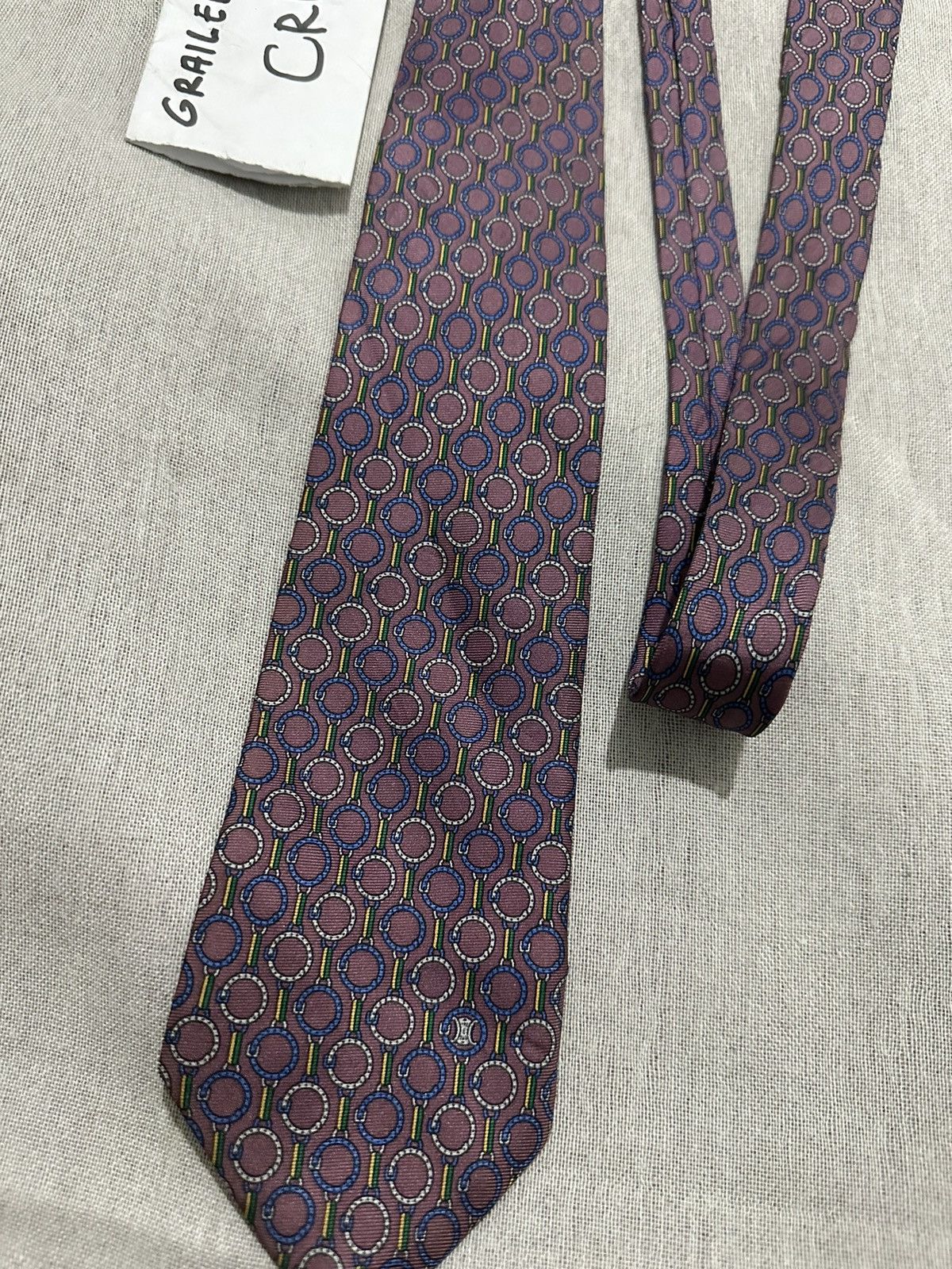 Celine × Vintage Vintage Celine Paris Tie Size ONE SIZE - 3 Thumbnail