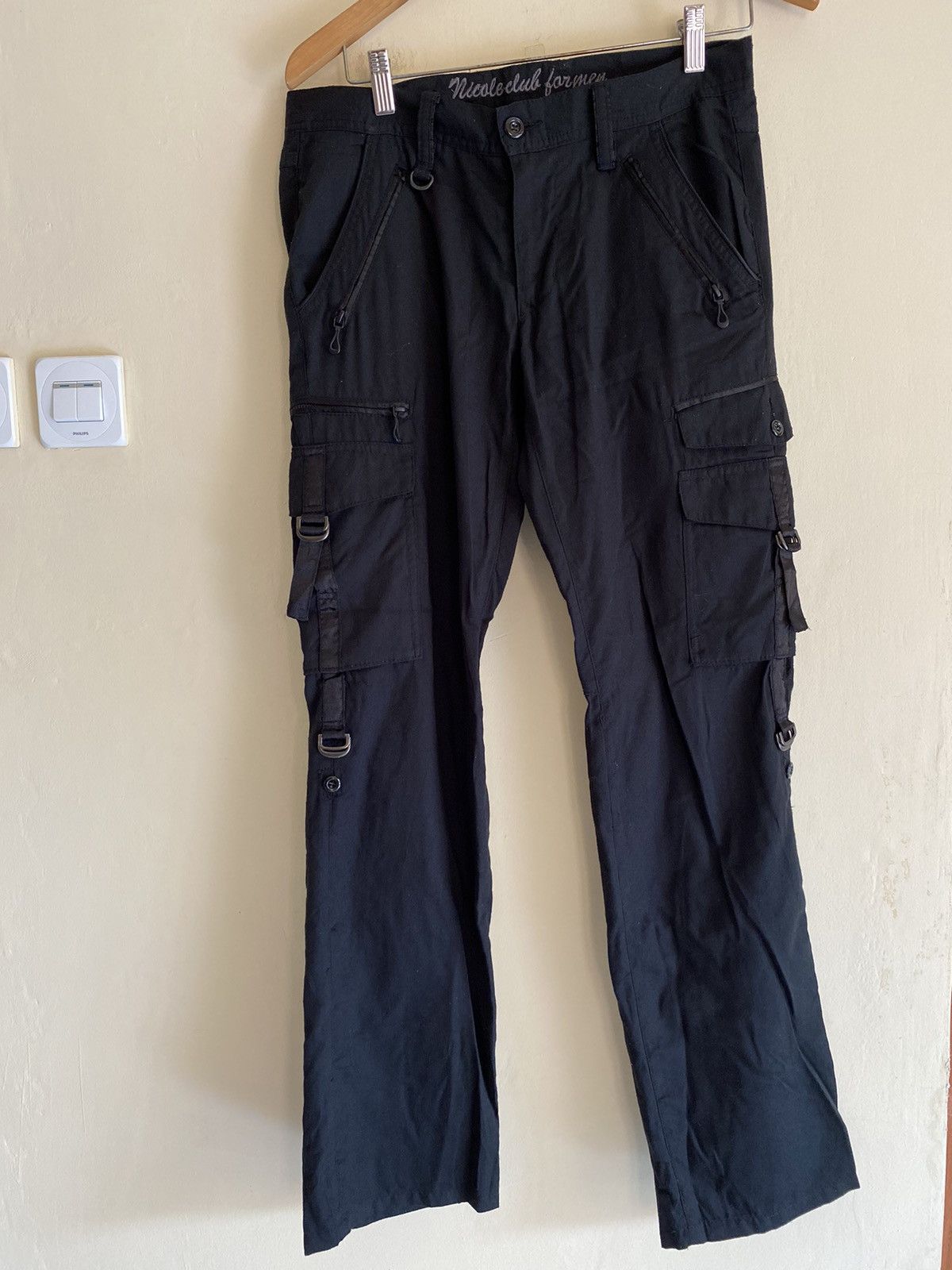 🔥🔥 Rare Design Tactical Multi Pocket Black Cargo Army