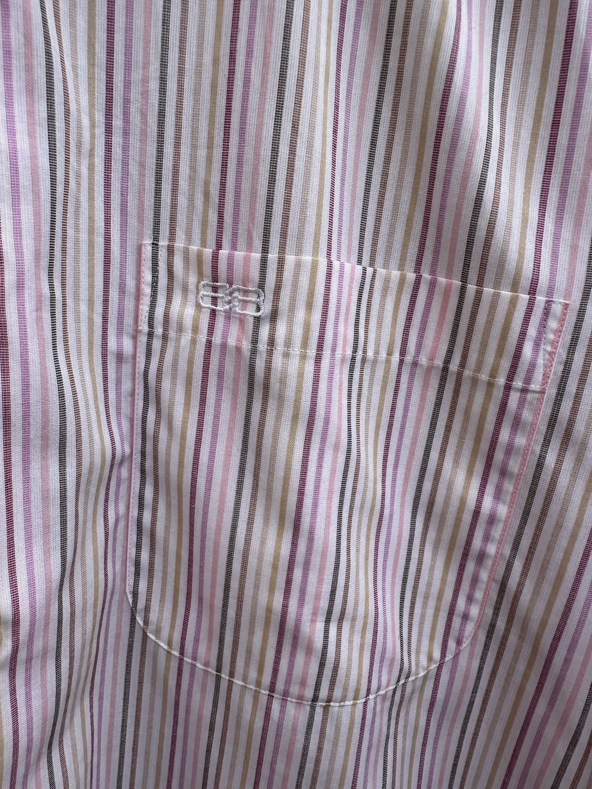 Balenciaga Balenciaga BB oversized striped coloured pocket shirt Size US L / EU 52-54 / 3 - 4 Thumbnail