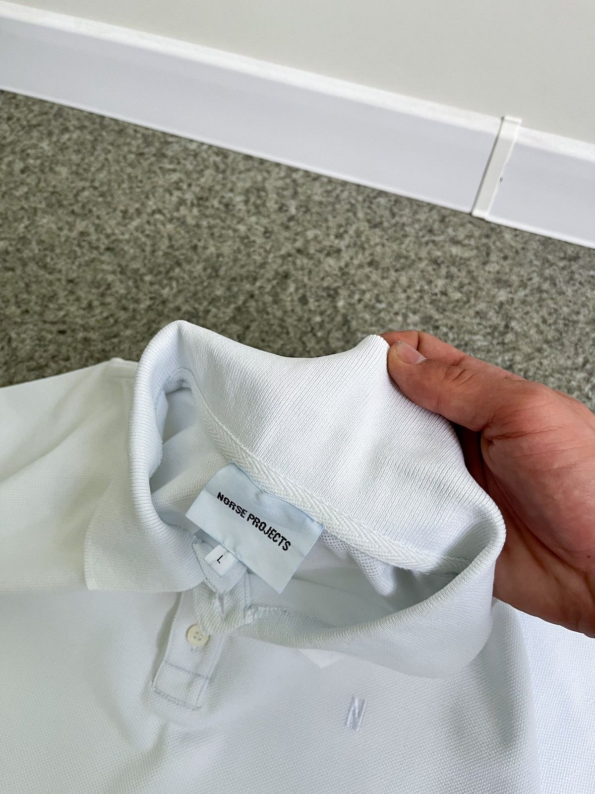 Norse Projects × Vintage NORSE PROJECTS THIES PIQUE MENS POLOS Size US L / EU 52-54 / 3 - 5 Thumbnail