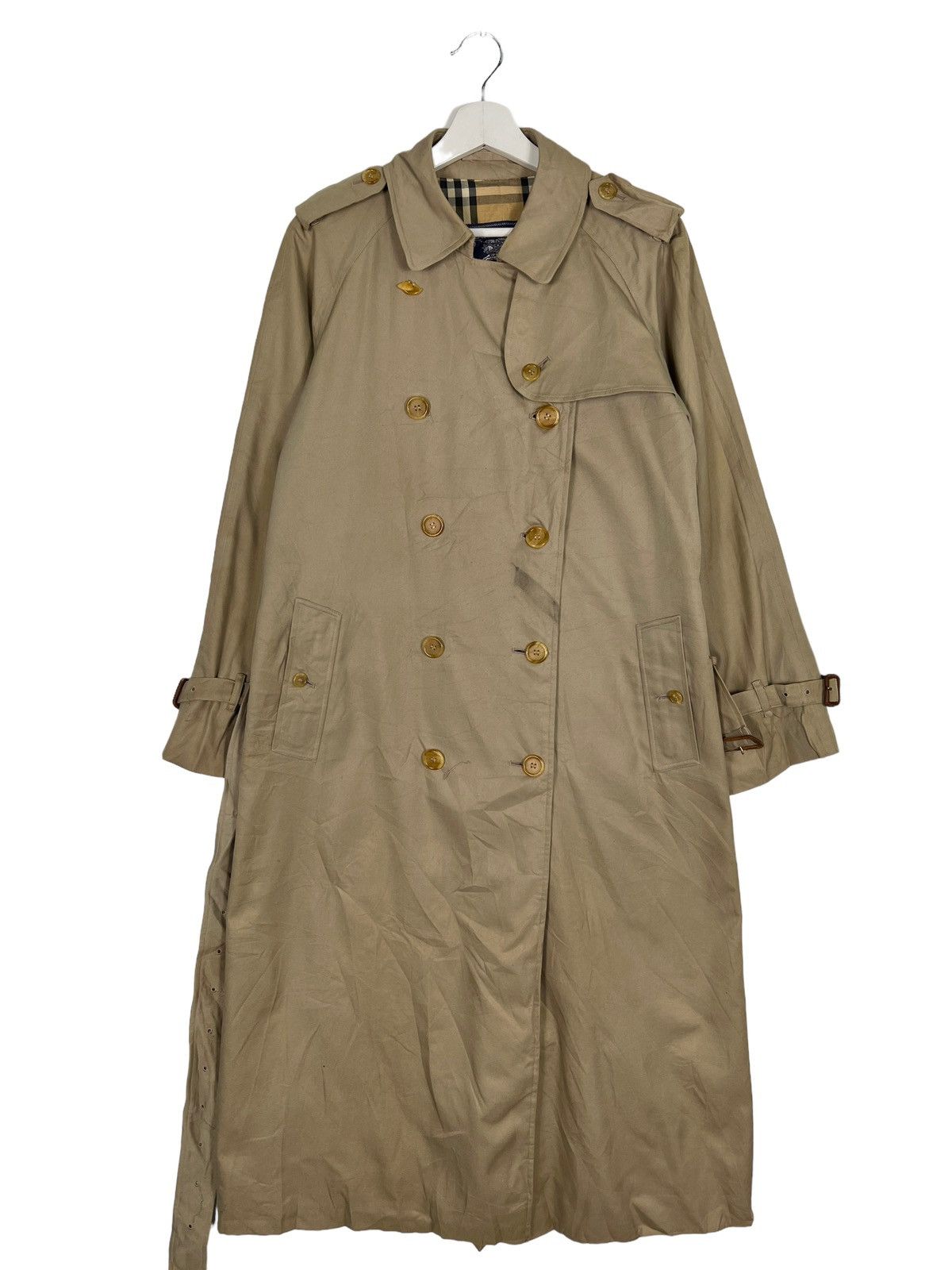 Burberry 🔥BURBERRY NOVA CHECK LINING BELT TRENCHCOAT MADE IN ENGLAND Size US L / EU 52-54 / 3 - 7 Thumbnail