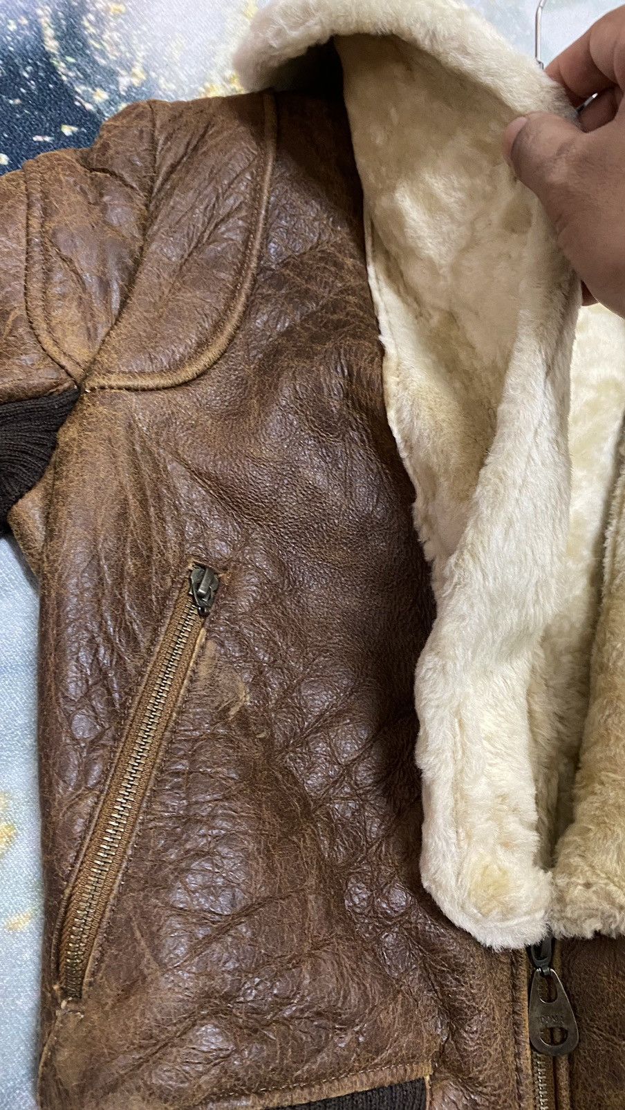 Vintage Doma Sheepskin Shearling Cropped Jacket Size S / US 4 / IT 40 - 17 Thumbnail