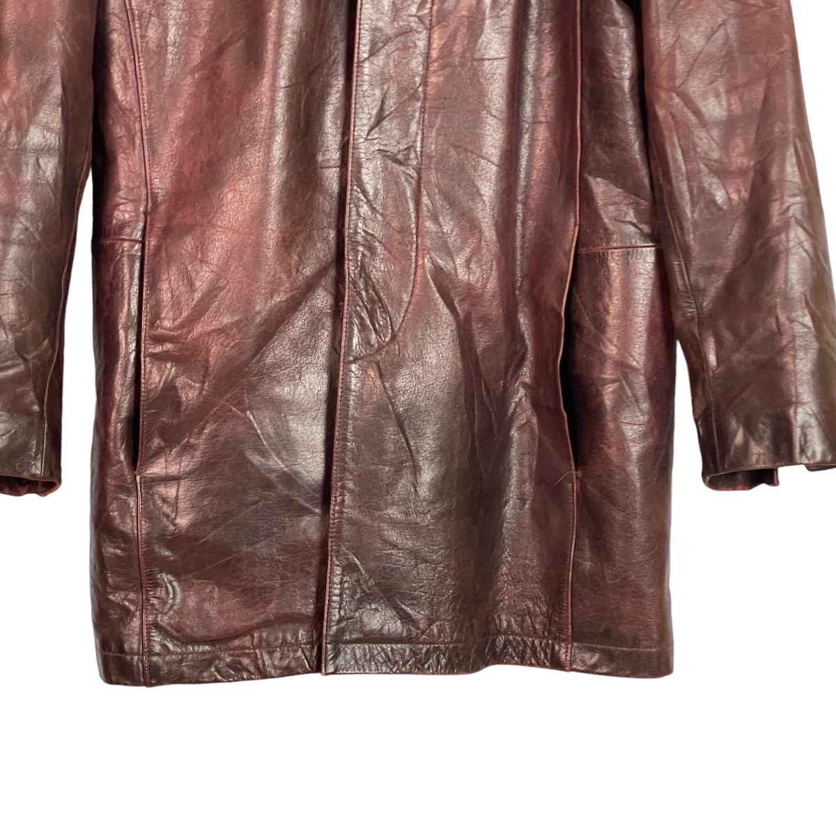 Genuine Leather The Suit Company Cowhide Leather Long Jacket Size US L / EU 52-54 / 3 - 5 Thumbnail
