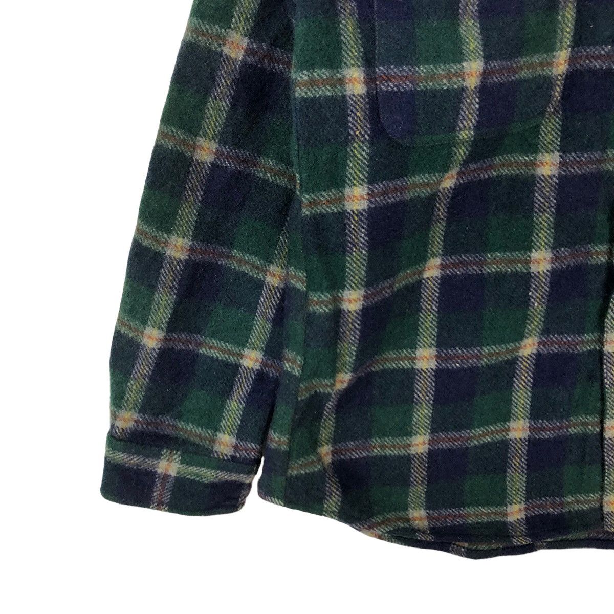Flannel VINTAGE FLANNEL WOOL JACKET TARTAN DESIGN MILAGOSTA JAPAN Size US L / EU 52-54 / 3 - 3 Thumbnail