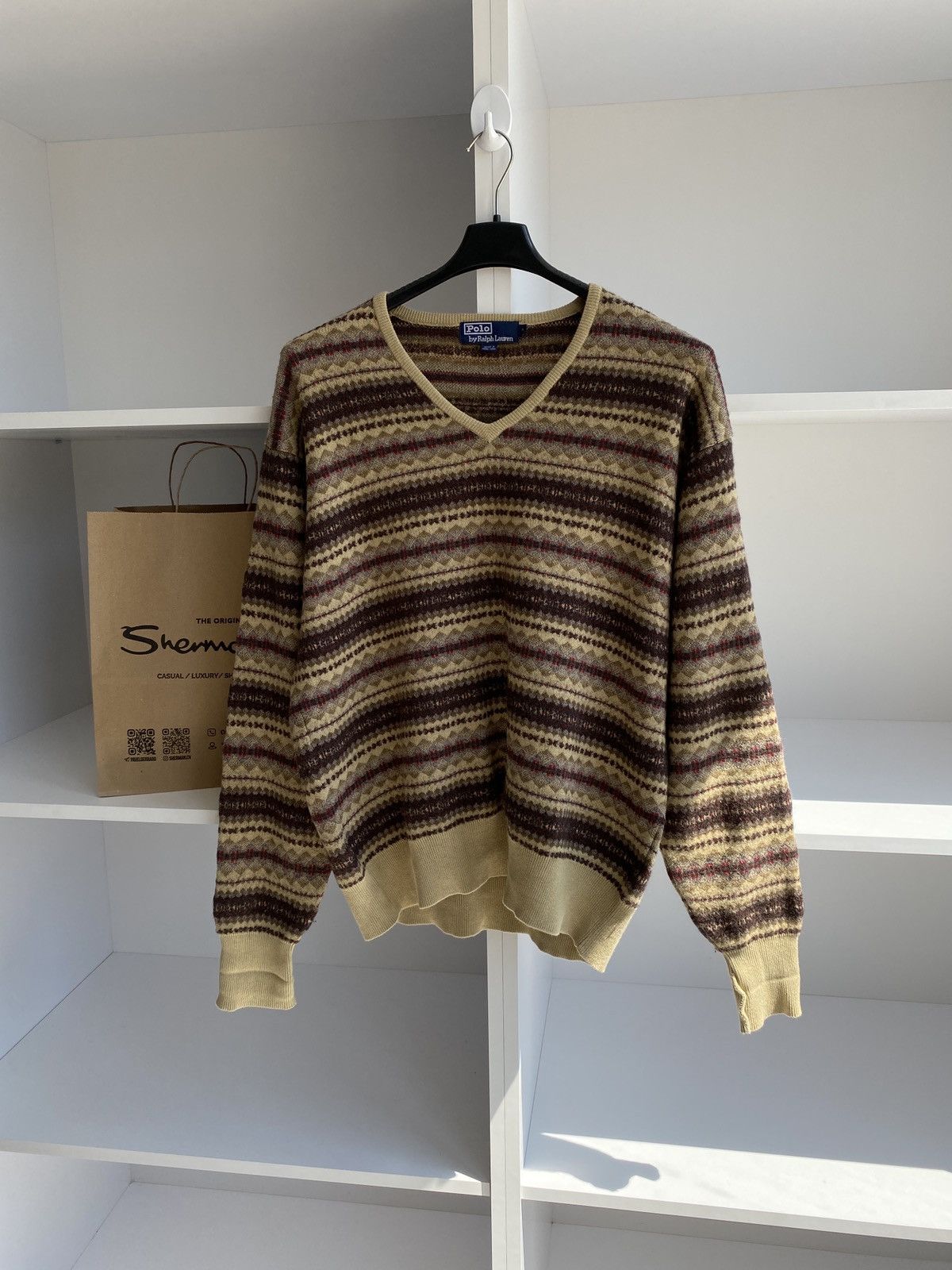 Polo Ralph Lauren × Vintage Polo Ralph Lauren Sweater Mens Pullover Long Sleeve Size US L / EU 52-54 / 3 - 2 Thumbnail