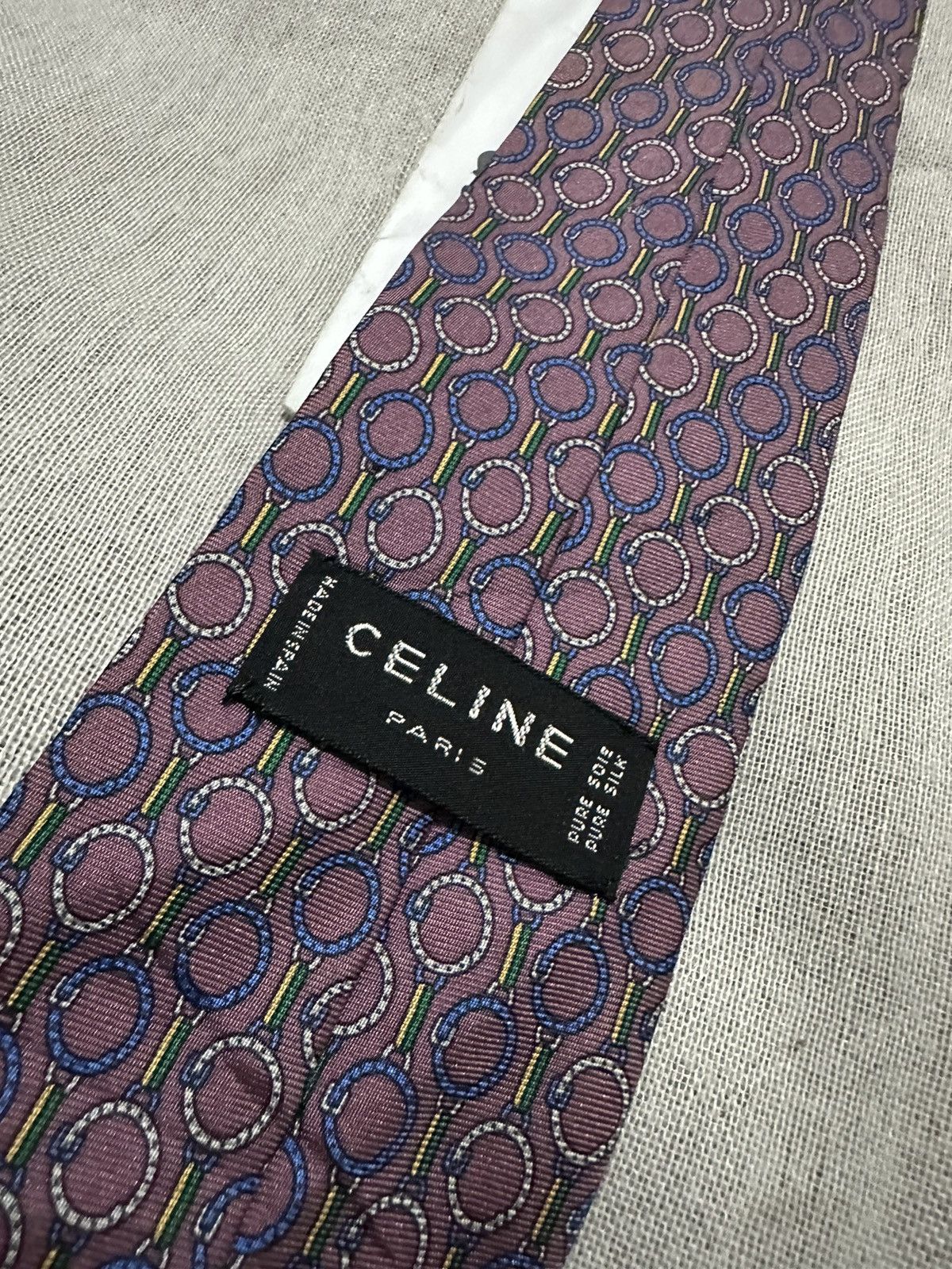 Celine × Vintage Vintage Celine Paris Tie Size ONE SIZE - 4 Thumbnail