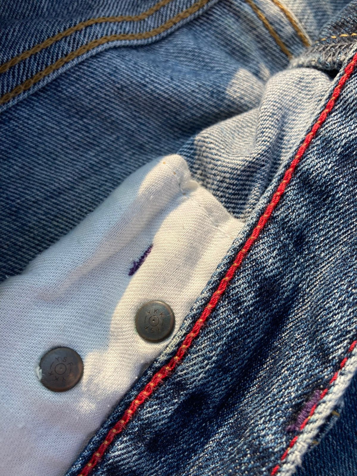 Takeo Kikuchi Vintage 90s Japanese Brand Takeo Kikuchi Kaihara Jeans Size US 33 - 9 Thumbnail