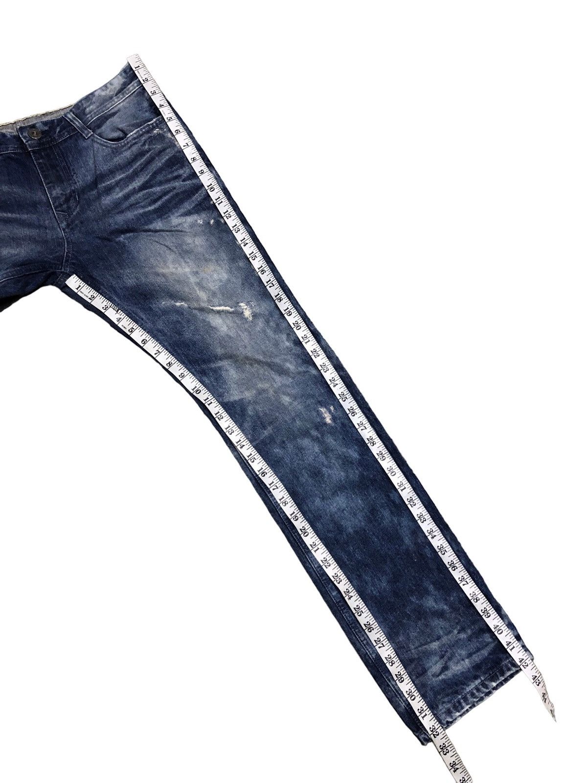 Bleach Goods × Japanese Brand WASHED BLUE DISTRESSED DENIM BY AVH COSTUME Size US 33 - 8 Thumbnail