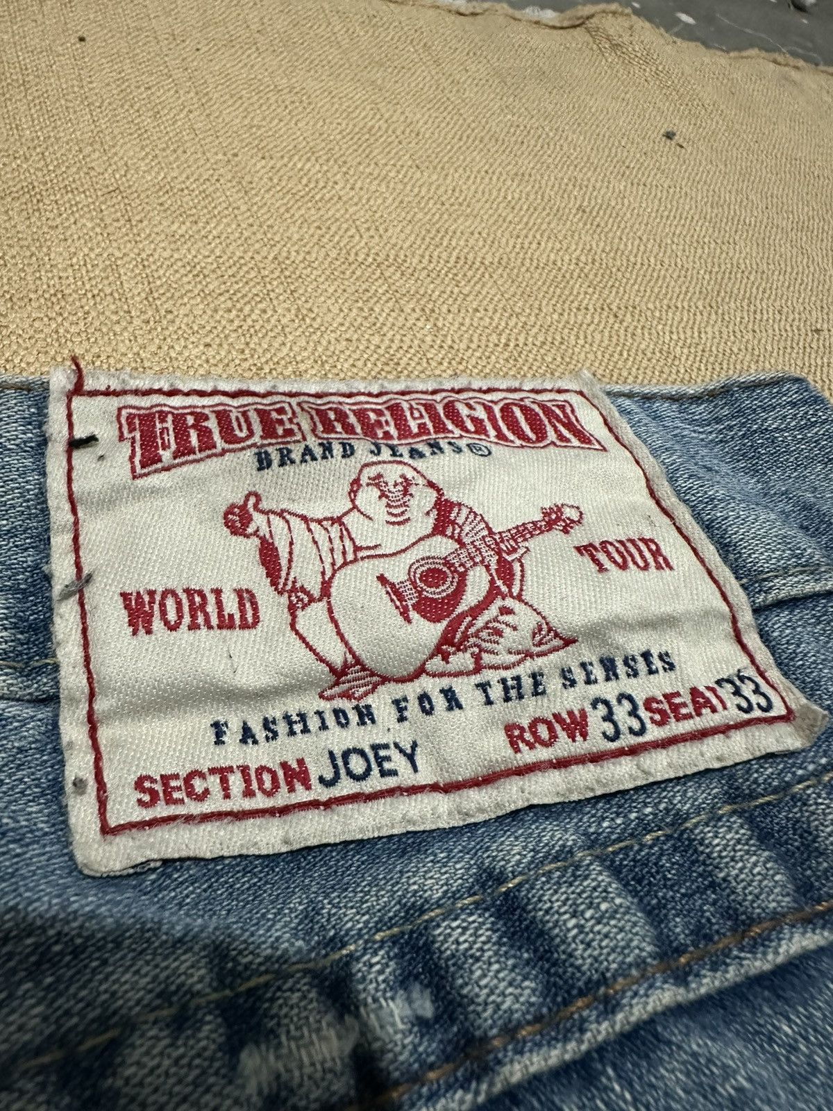 True Religion True Religion Joey Distressed Flared Jeans Size US 33 - 7 Thumbnail