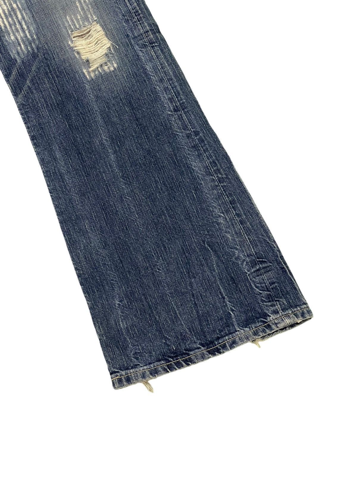 Edwin Flare Jeans Edwin Japan Distress Acid Wash Boot Cut 6🟦1 Size US 32 / EU 48 - 4 Thumbnail