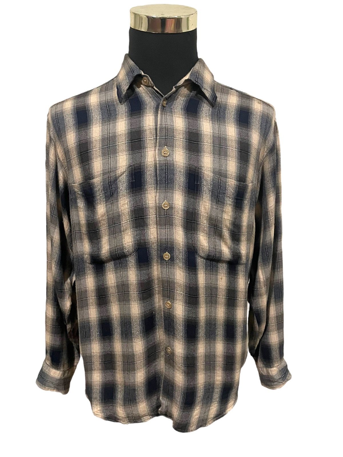 Arrow Rare🔥Vintage 80s Shadow Plaid Similar To Arrow Chevella Size US L / EU 52-54 / 3 - 7 Thumbnail