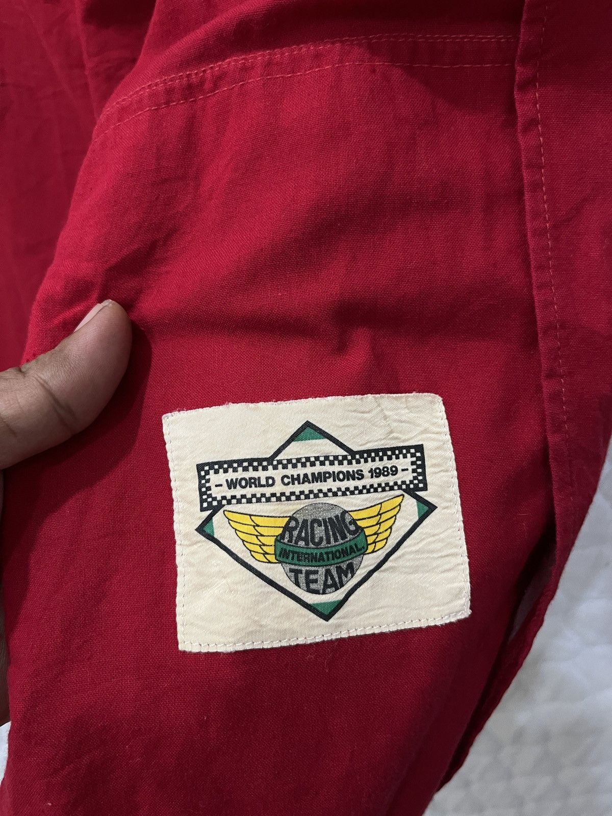 Sports Specialties × Vintage (Vvvv)🔥🔥🔥1989 WORLD CHAMPIONSHIP RACING TEAM Size US L / EU 52-54 / 3 - 8 Thumbnail