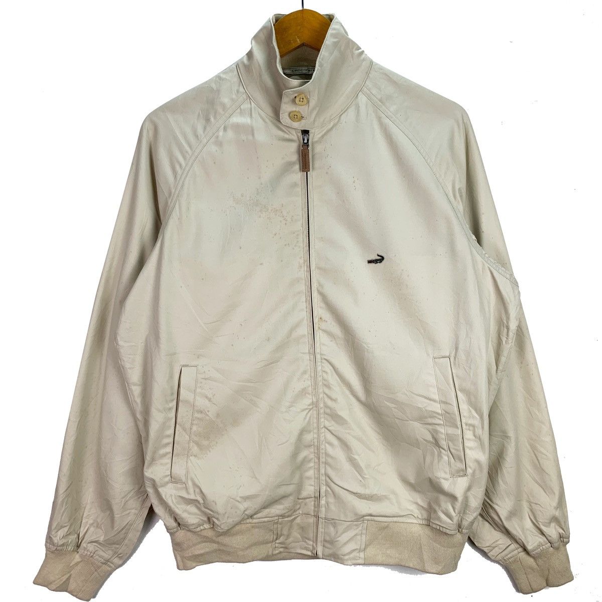 Lacoste × Vintage Crocodiles bomber jacket small logo embroidered half zipper Size US L / EU 52-54 / 3 - 1 Thumbnail