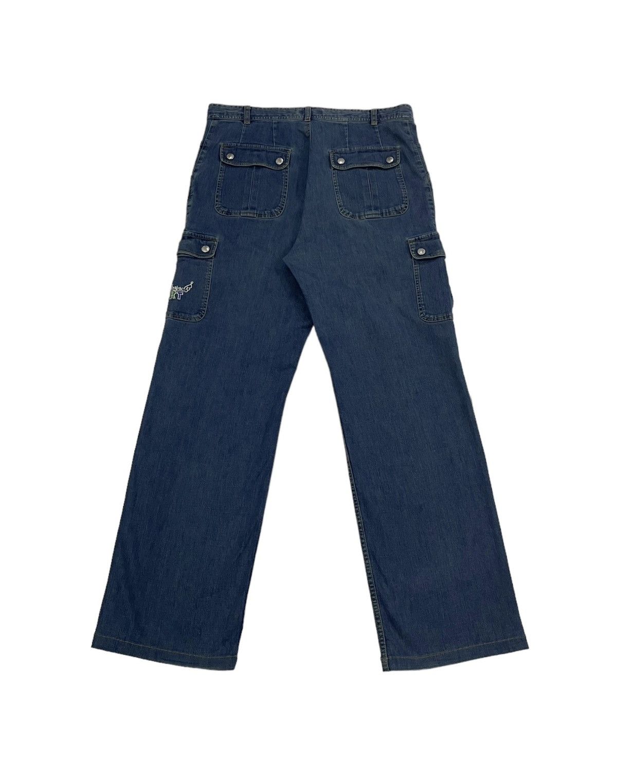 Jean Charles De Castelbajac Vintage Castelbajac Sport Cargo Jeans Embroidery Logo Size US 33 - 4 Thumbnail