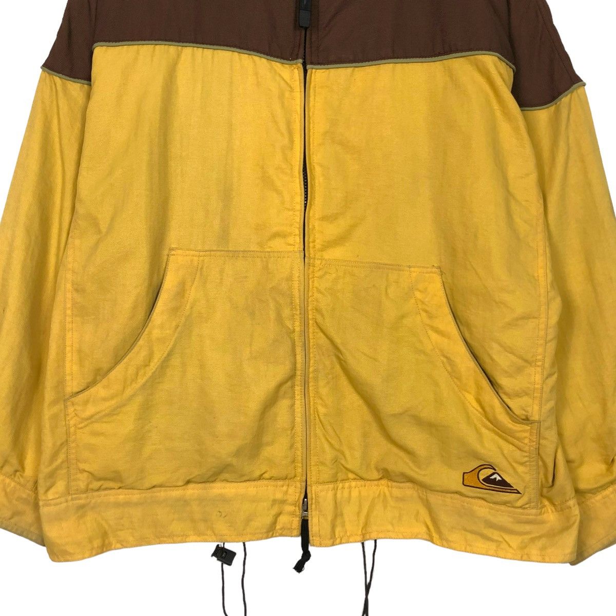 Quiksilver × Vintage 💥Y2K QUIKSILVER SNOWBOARD ZIPPER CANVAS JACKET Size US L / EU 52-54 / 3 - 6 Thumbnail