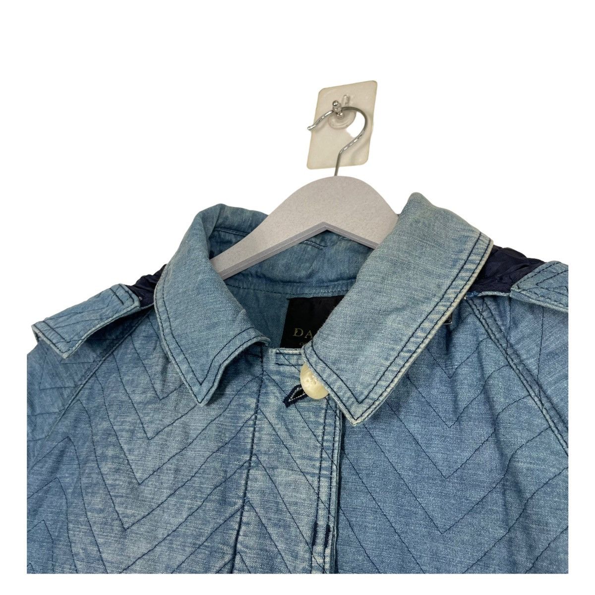 45rpm × Indigo × Japanese Brand 💥DAMA DYED DENIM HOODED PARKA JACKET Size US M / EU 48-50 / 2 - 7 Thumbnail