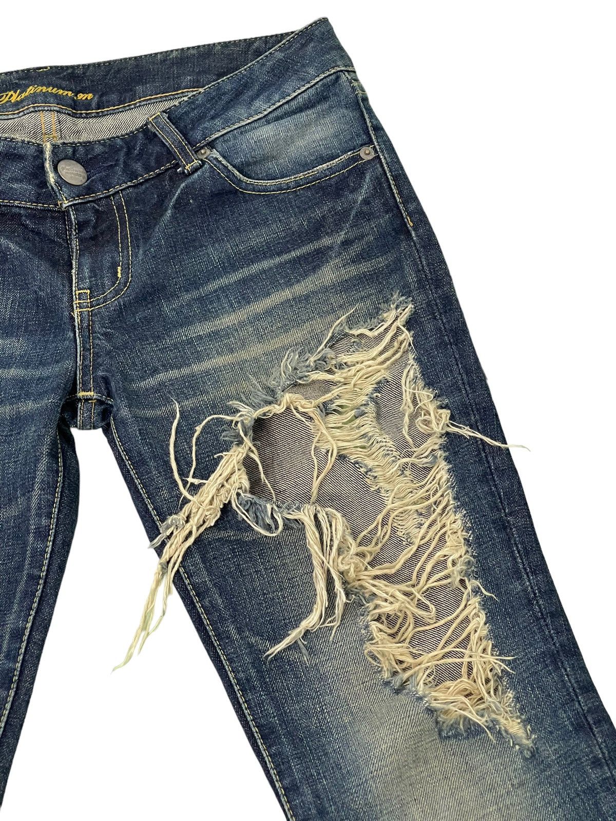 Flare Jeans Slim Platinum Japan Distress Low Rise 6🟦1