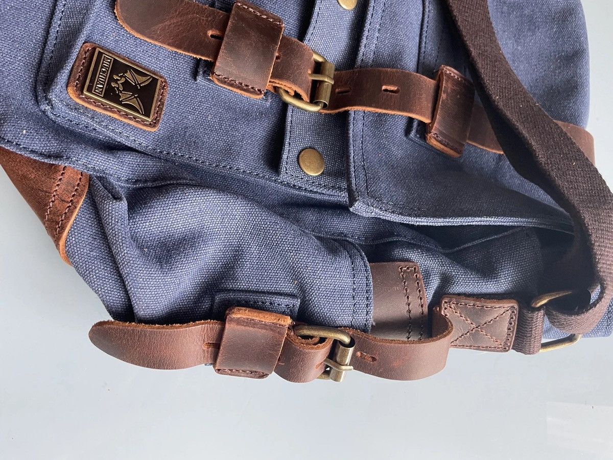 Designer × Japanese Brand Unisex Canvas Leather Messenger Bag Size ONE SIZE - 5 Thumbnail