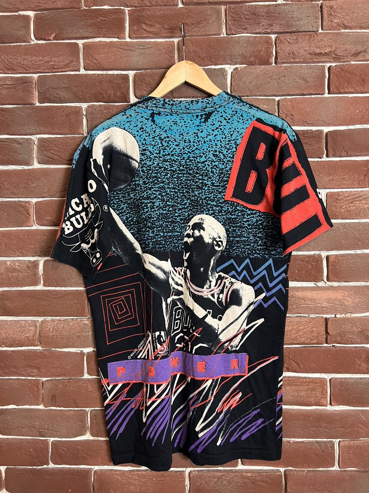 NBA Vintage 90s Magic Michael Jordan Chicago Bulls AOP NBA Tee Size US L / EU 52-54 / 3 - 1 Thumbnail