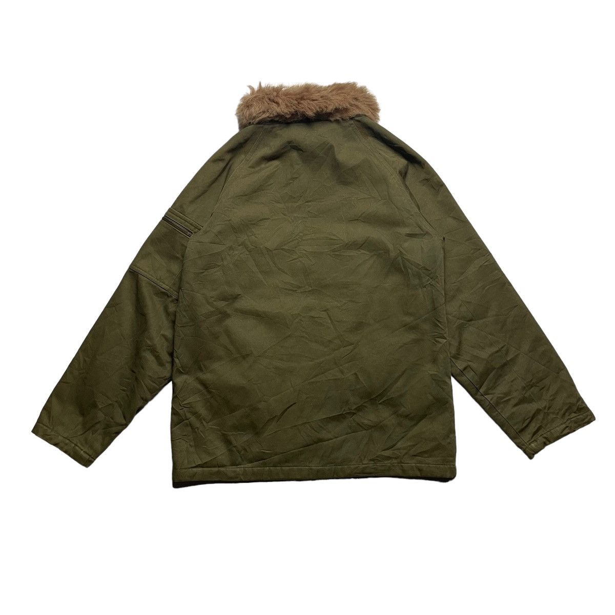 14th Addiction × Japanese Brand × Le Grande Bleu (L.G.B.) 🇯🇵 VINTAGE VERDURE FUR COLLAR BUTTON UP FULL ZIP JACKET Size US M / EU 48-50 / 2 - 2 Thumbnail