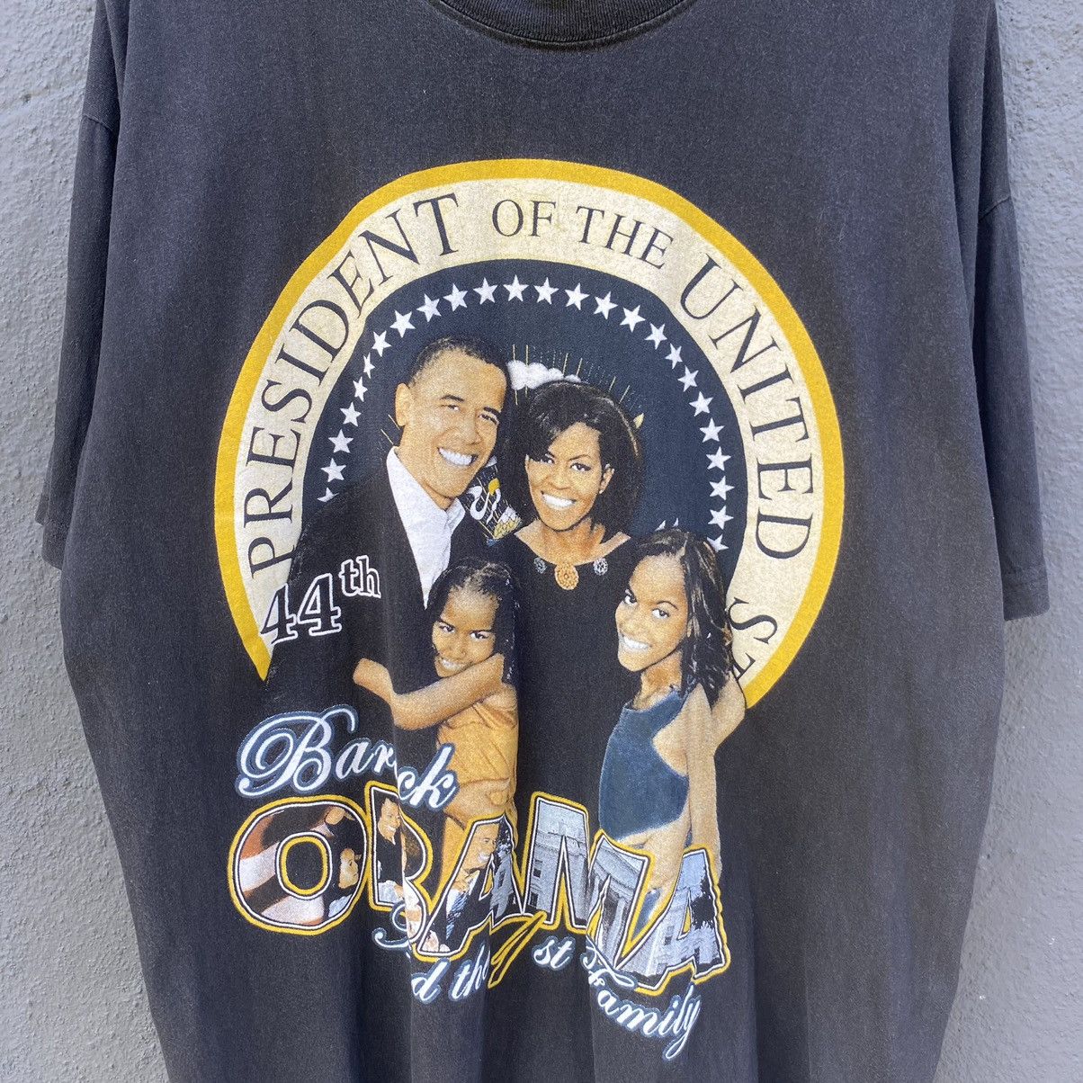 President's Vintage Faded Y2K Barrack Obama President ERD GRUNGE TEE Size US XL / EU 56 / 4 - 2 Thumbnail