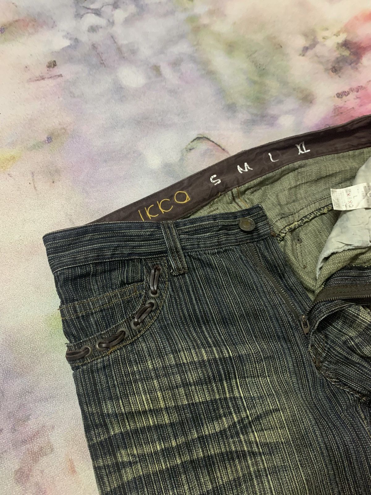 Japanese Brand Flare Japanese Brand IKKA Washed Denim Size US 33 - 5 Thumbnail