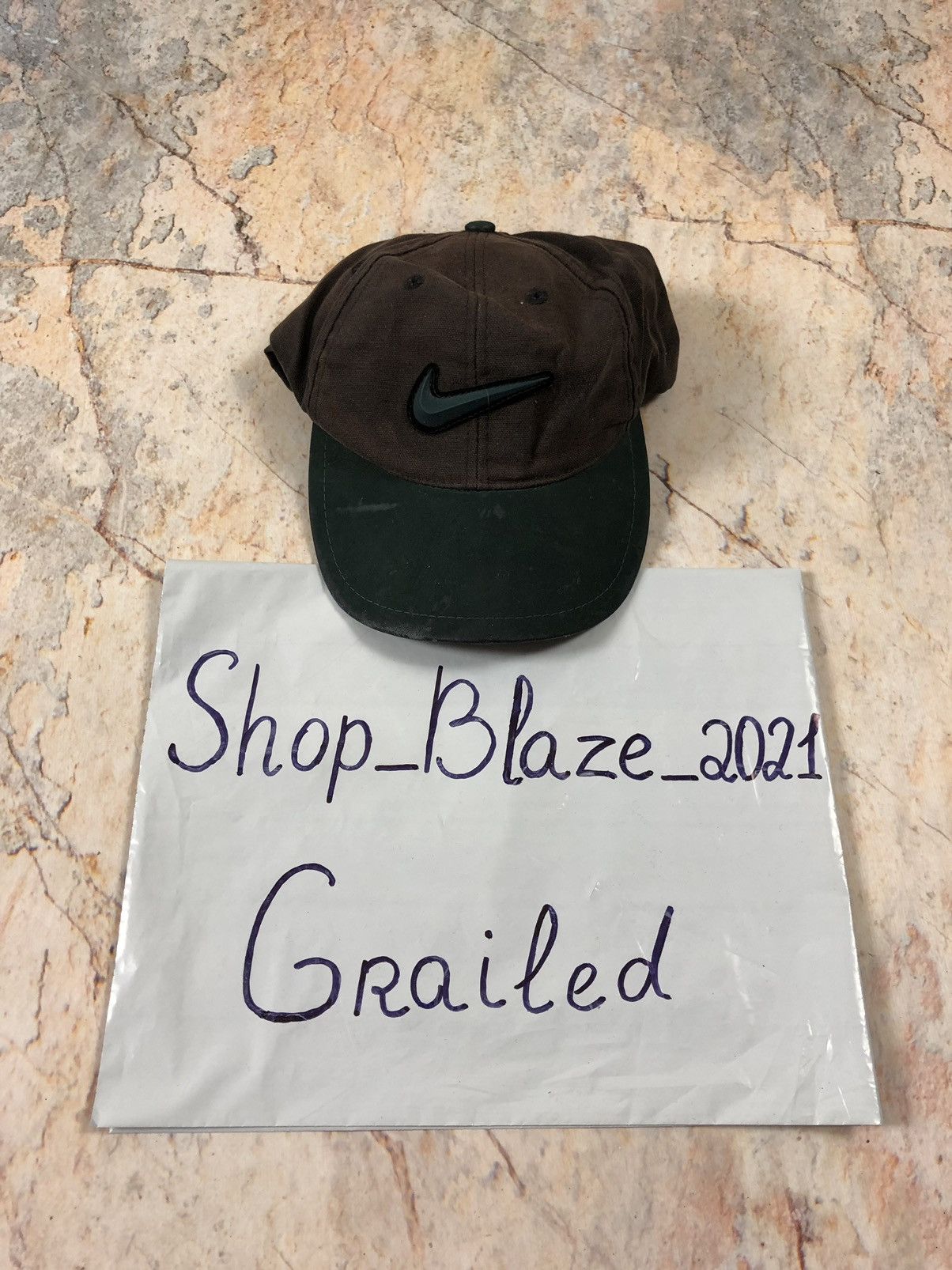 Nike × Vintage Nike vintage big logo rare old hat cap Size ONE SIZE - 3 Thumbnail