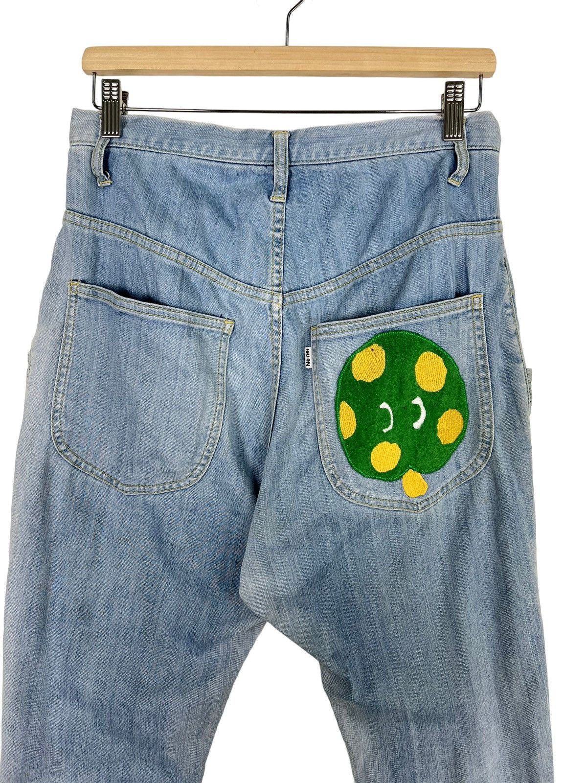 Issey Miyake 🔥 NENET PICMENT DYED ICE BLUE MONKEY DENIM PANTS Size US 30 / EU 46 - 9 Thumbnail
