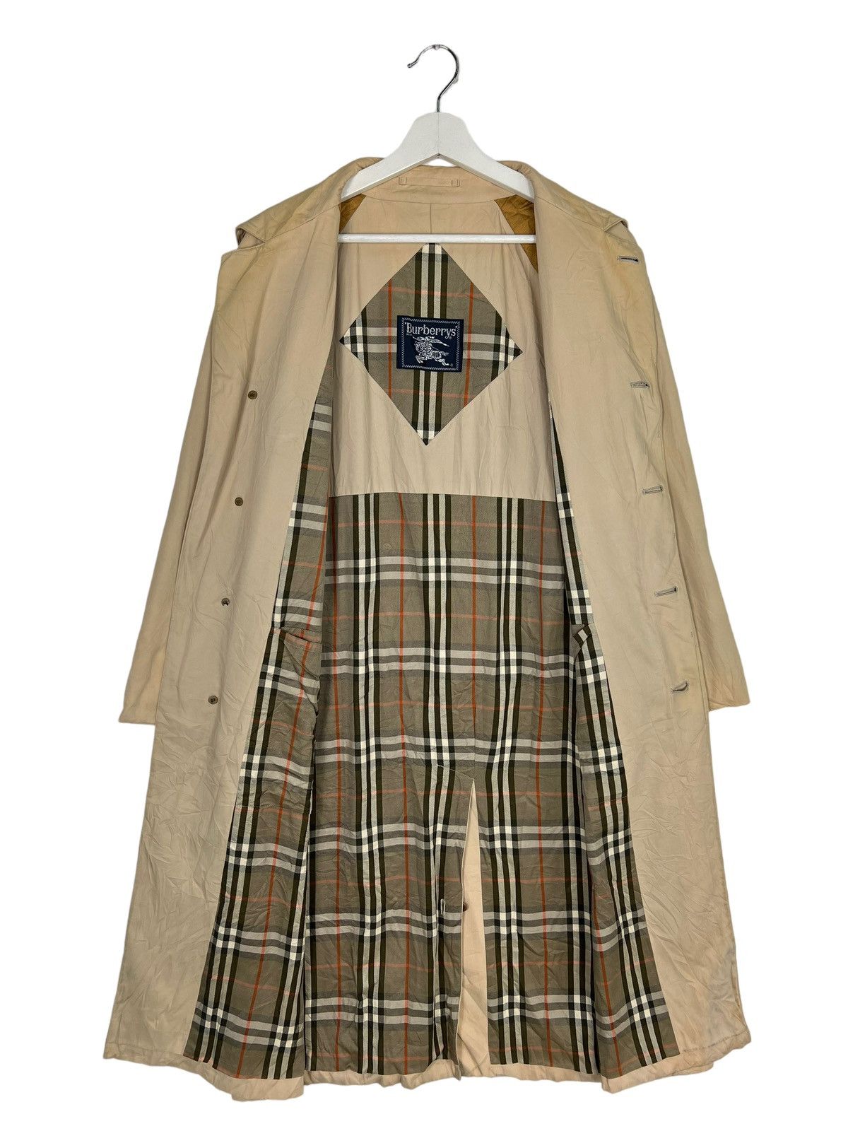 Burberry 🔥 80s BURBERYS TRENCHCOAT NOVA CHECK LINING NICE DESIGN Size US M / EU 48-50 / 2 - 5 Thumbnail