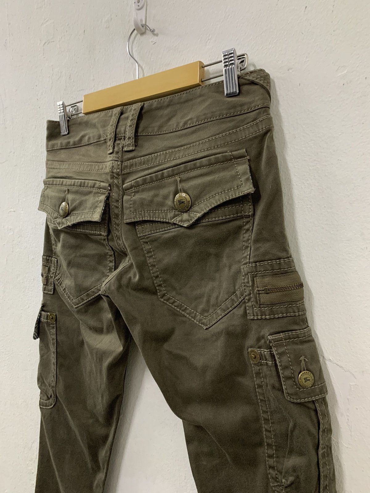 Burberry Burberry Multi Pocket Cargo Pants Skinny Flare Blue Label Size 27" / US 4 / IT 40 - 7 Thumbnail