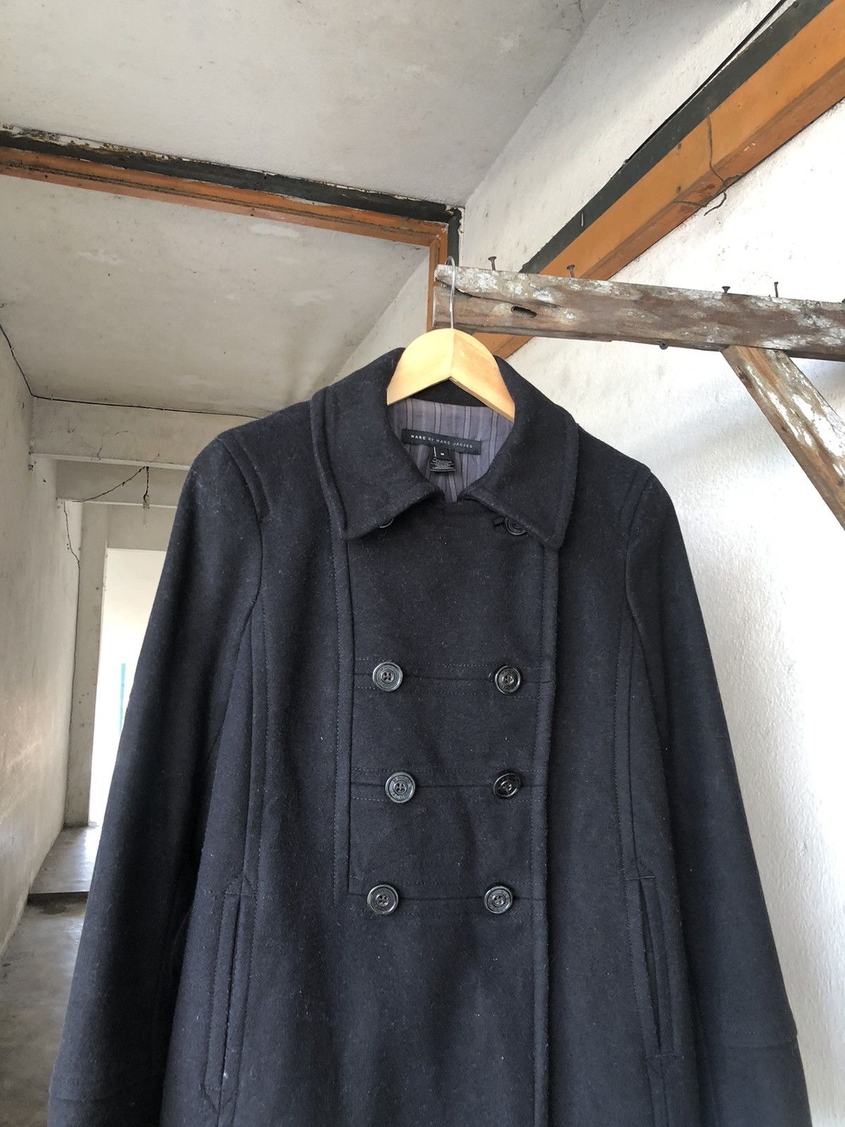 Marc Jacobs Marc by Marc Jacobs Double Breasted Wool Peacoat Size US M / EU 48-50 / 2 - 4 Thumbnail