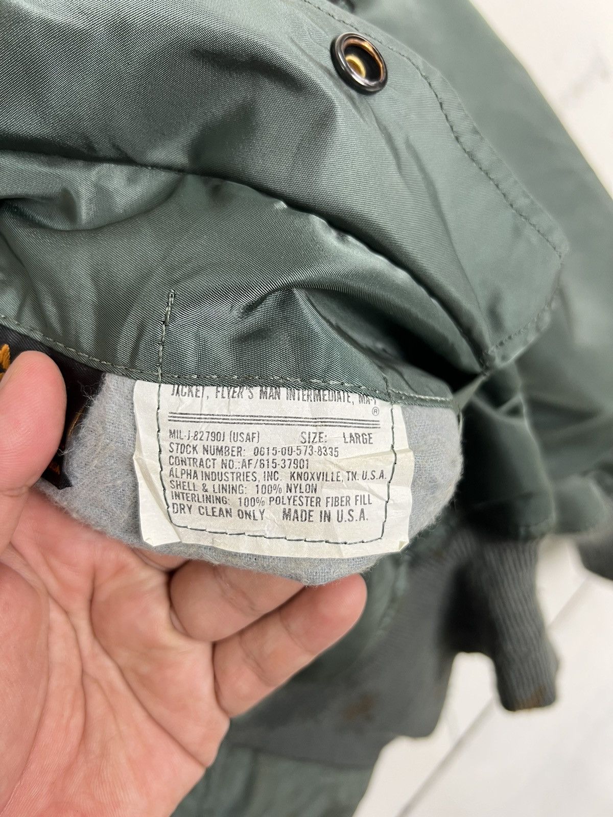 Alpha Industries 🔥 70s RIOT RIOT VINTAGE MA-1 ALPHA BOMBER JACKET MADE IN USA Size US L / EU 52-54 / 3 - 11 Thumbnail