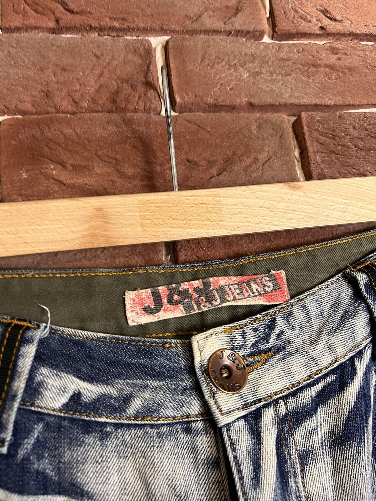 Japanese Brand Vintage Y2k Rare J&J Double Knee Pants Jeans Rare Drip Y2M Size US 34 / EU 50 - 8 Thumbnail